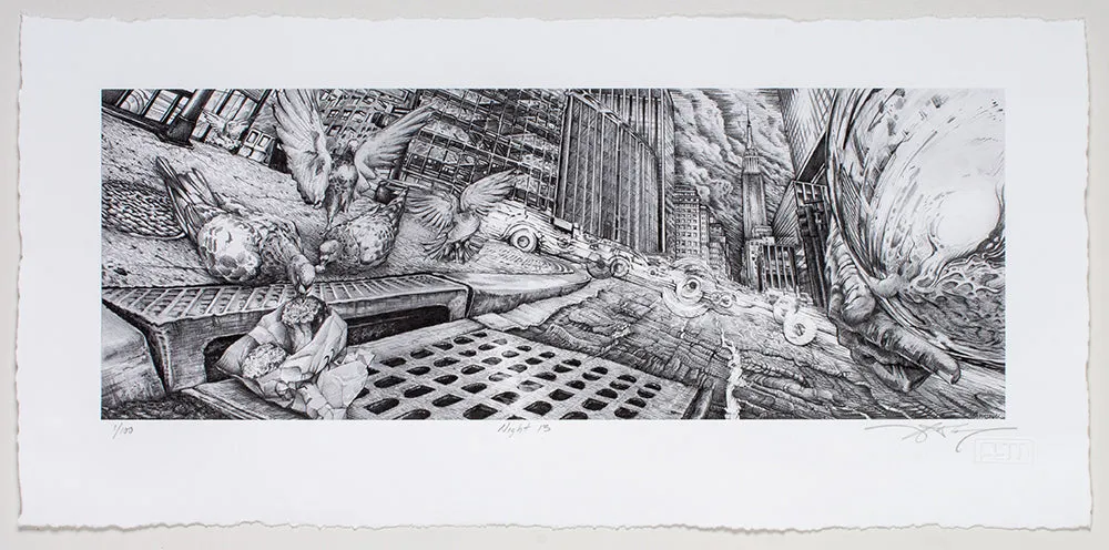 AJ Masthay "Night 13" Pencil Edition
