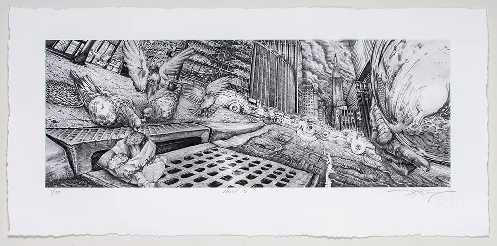 AJ Masthay "Night 13" Pencil Edition