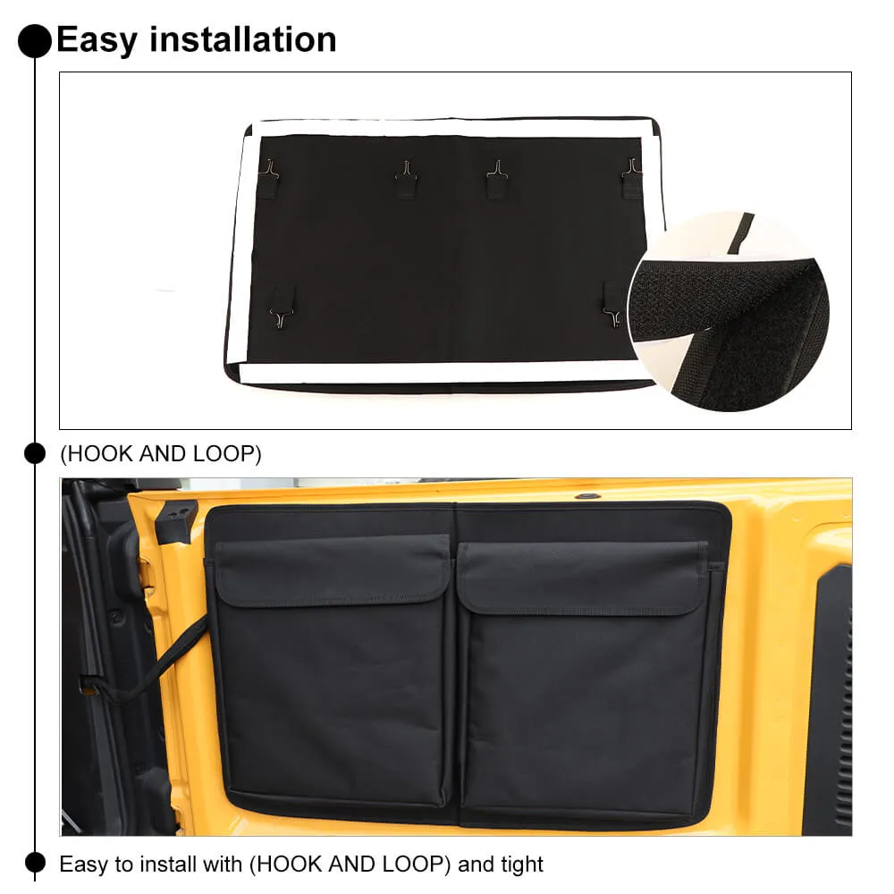 Black Tailgate Door Storage Bag Case Cover Tool Organizer For Ford Bronco 2021  Accessories | CheroCar