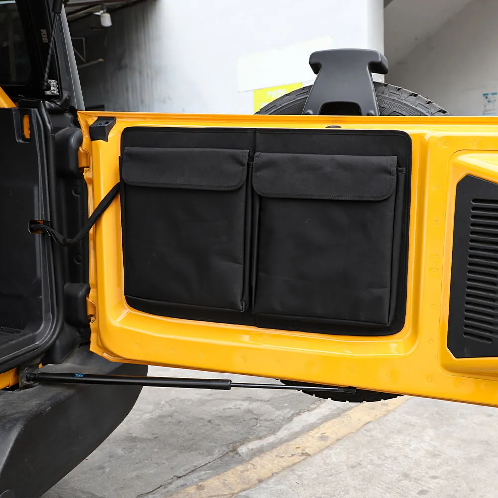 Black Tailgate Door Storage Bag Case Cover Tool Organizer For Ford Bronco 2021  Accessories | CheroCar