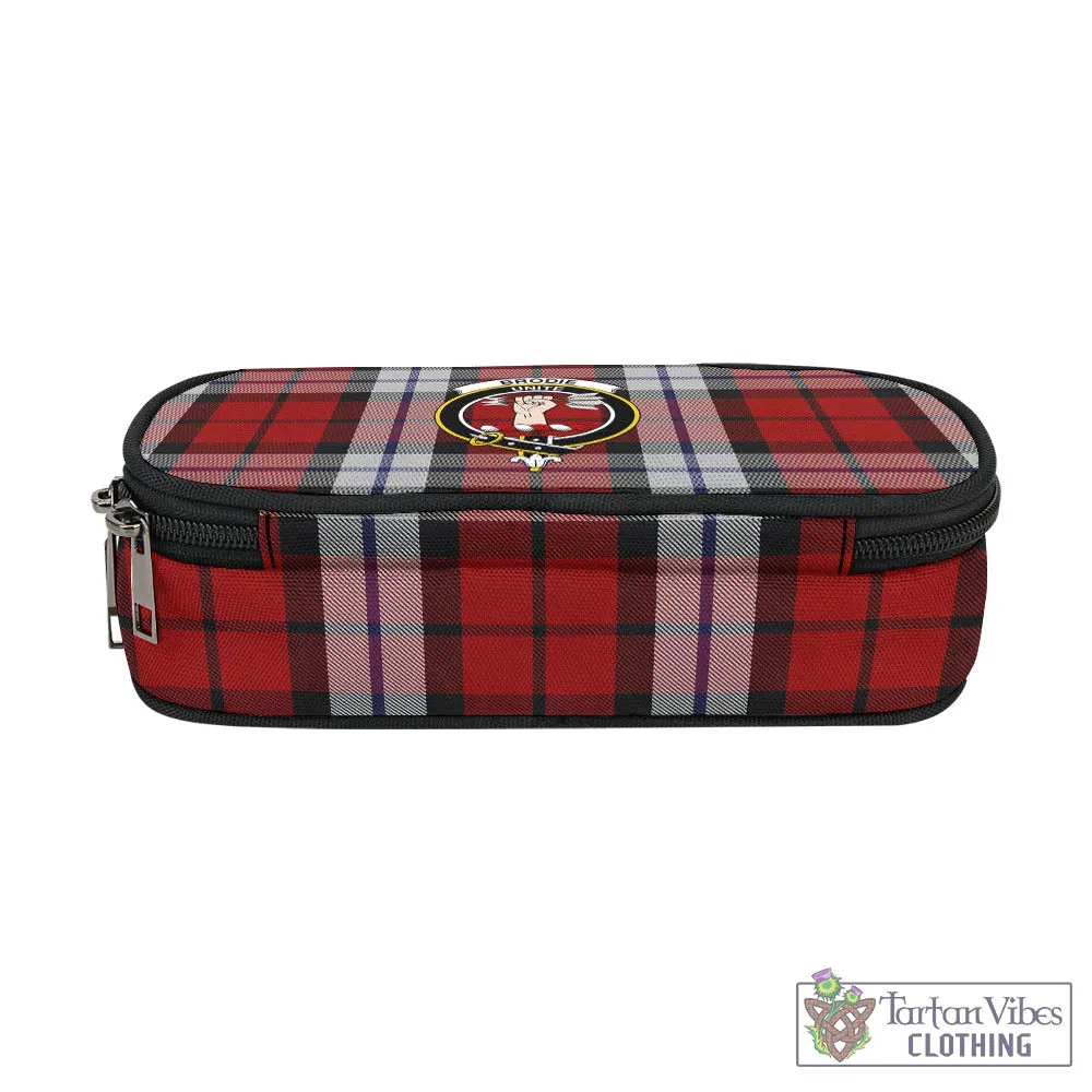 Brodie Dress Tartan Pen and Pencil Case with Family Crest