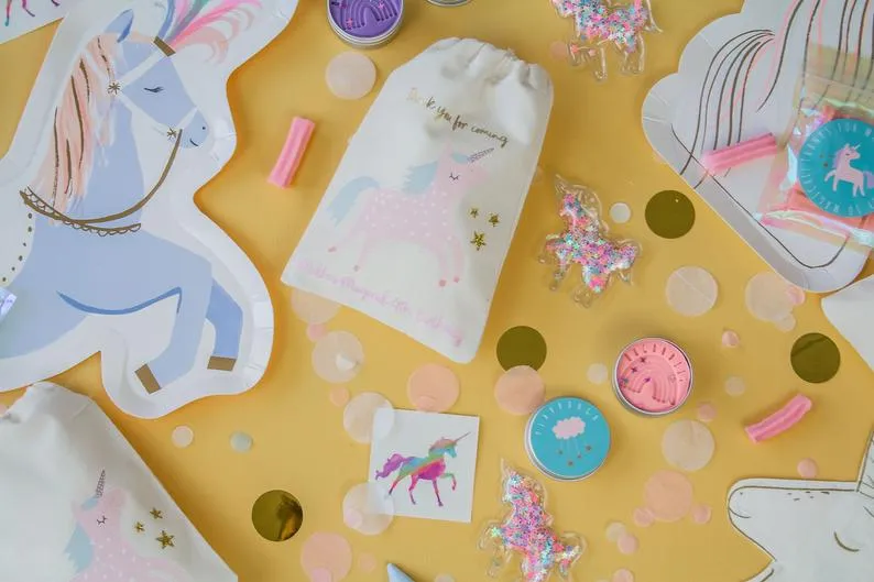 Calico Party Favour Bag - Unicorn Sparkle