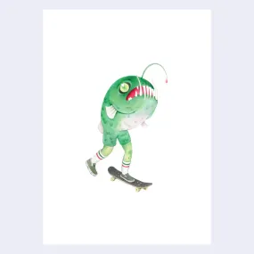Cassia Lupo - "Reverse Merm Sk8r" print