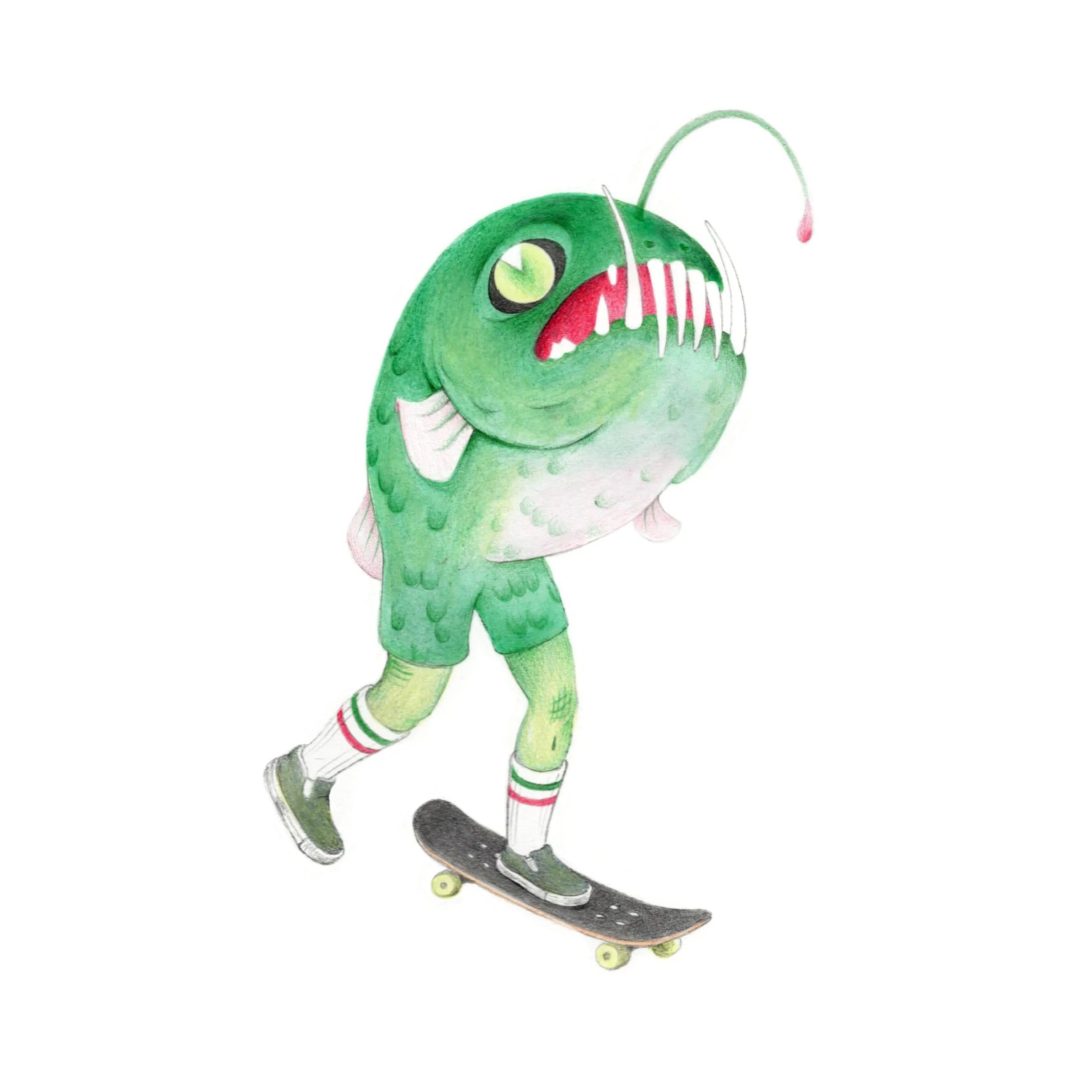 Cassia Lupo - "Reverse Merm Sk8r" print