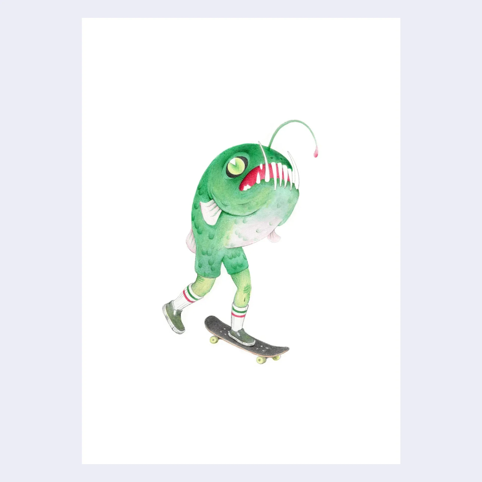 Cassia Lupo - "Reverse Merm Sk8r" print