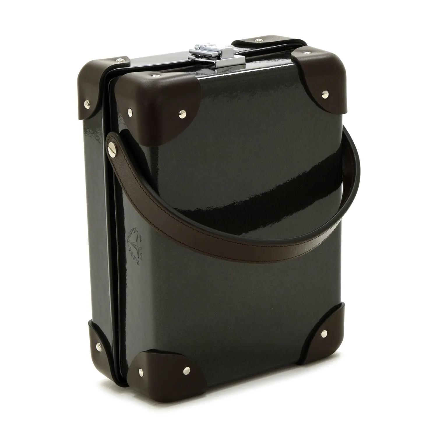 Caviar · 3-Slot Watch Case | Caviar/Chocolate