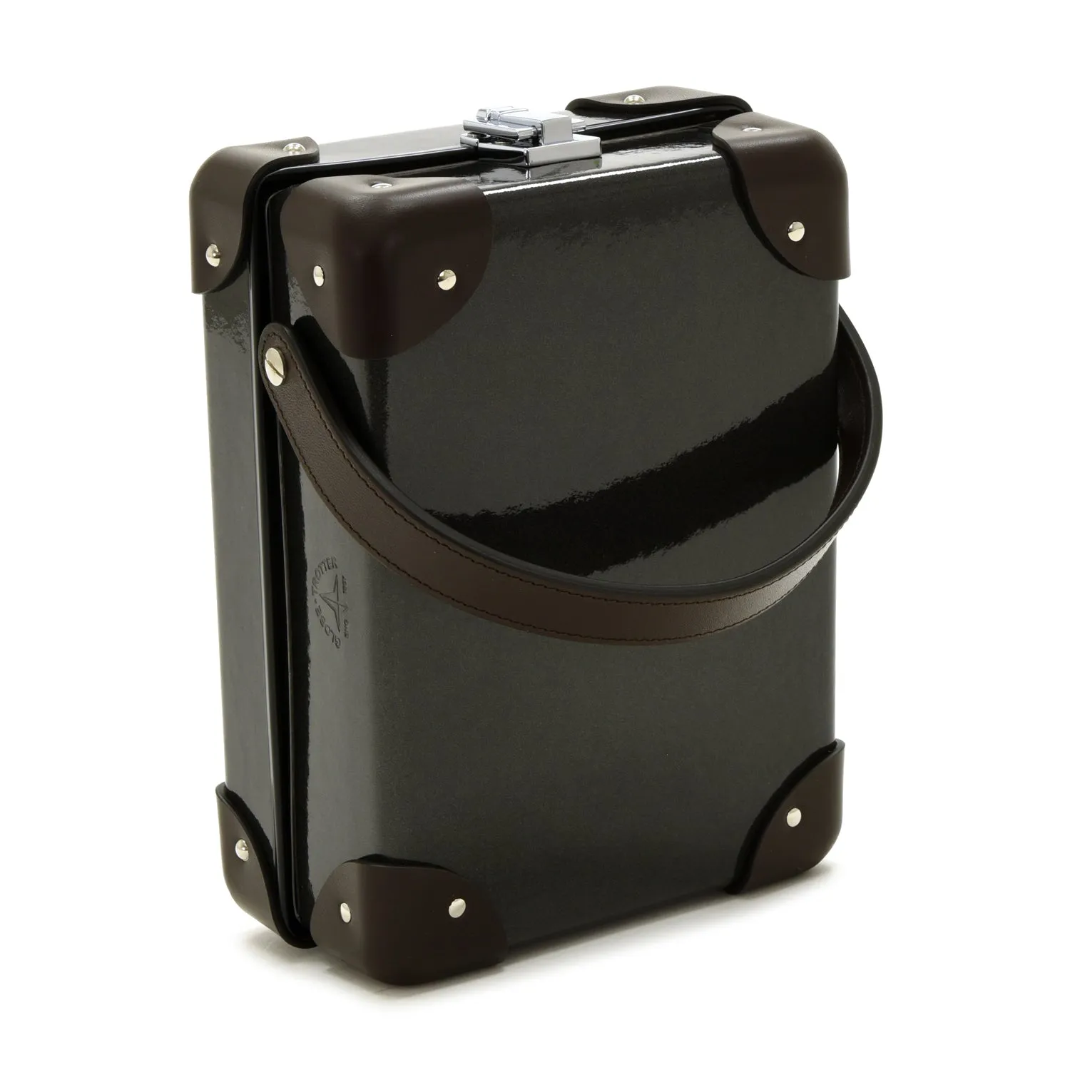 Caviar · 3-Slot Watch Case | Caviar/Chocolate