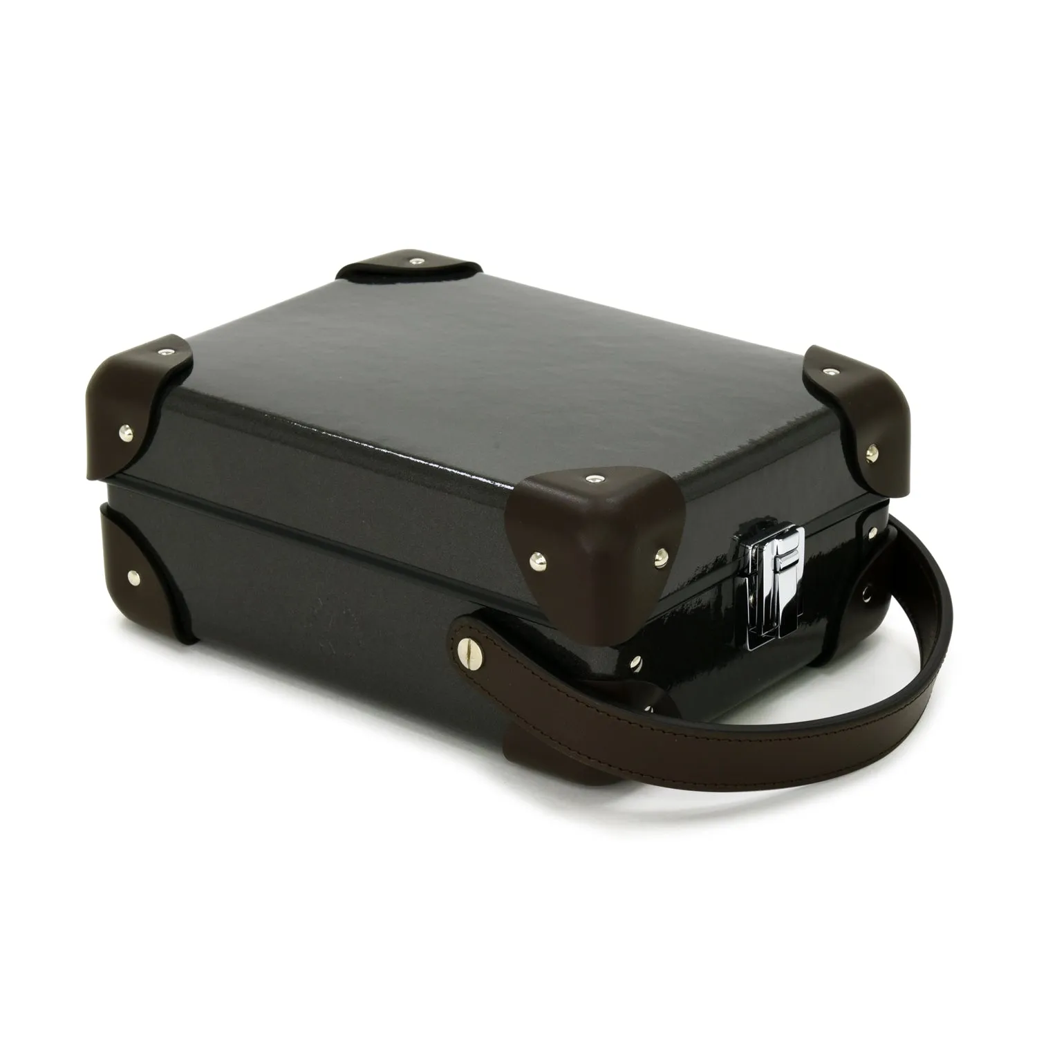 Caviar · 3-Slot Watch Case | Caviar/Chocolate