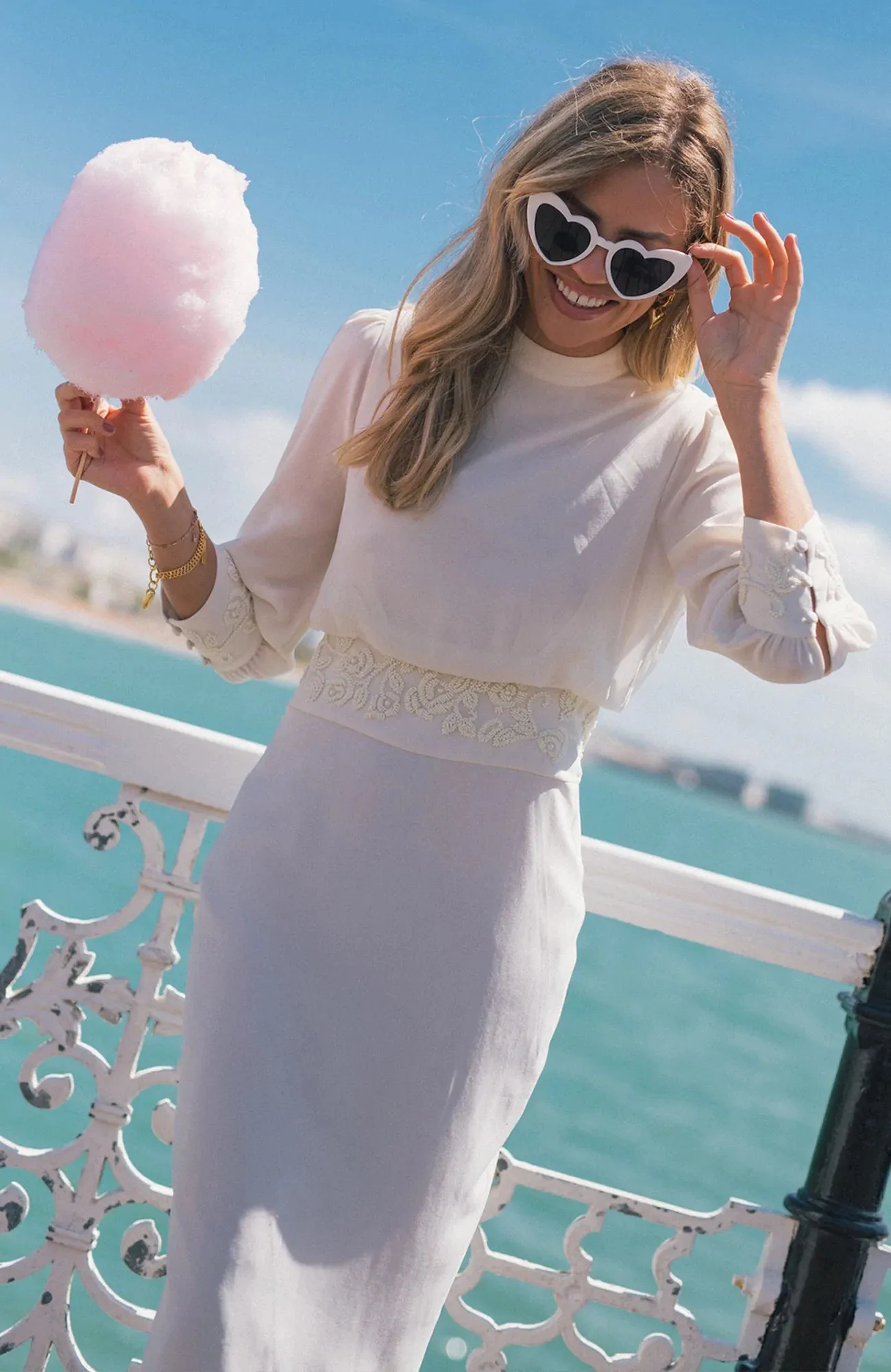 Celin Embellished High Neck Pencil Dress
