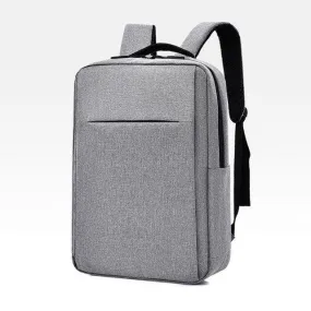 Chic Urban Laptop Backpack with USB Charging Port - Trendy Polyester Bag for Commuting and Travel