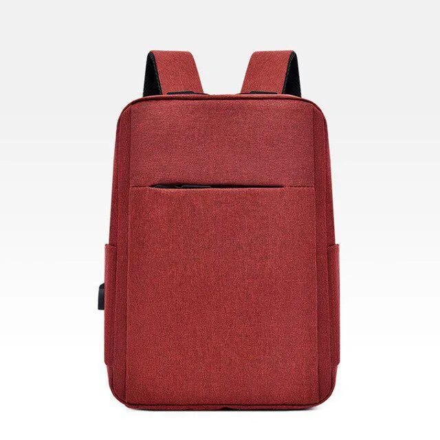Chic Urban Laptop Backpack with USB Charging Port - Trendy Polyester Bag for Commuting and Travel