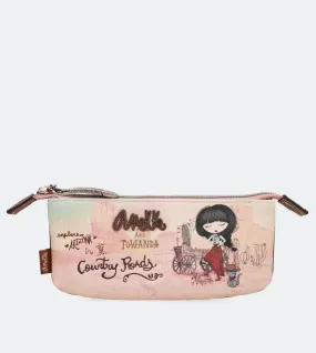 Country double compartment pencil case