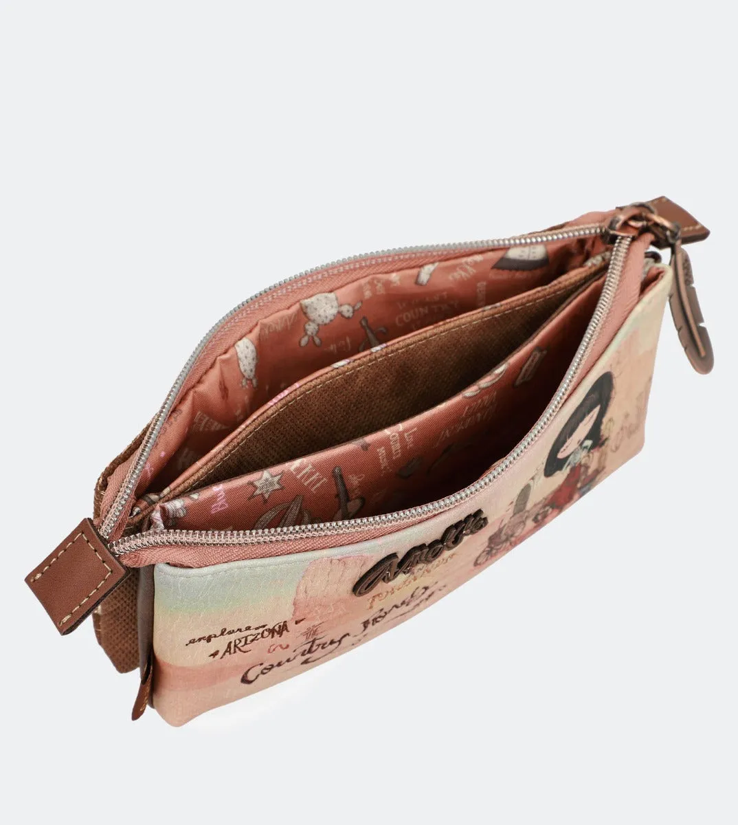 Country double compartment pencil case