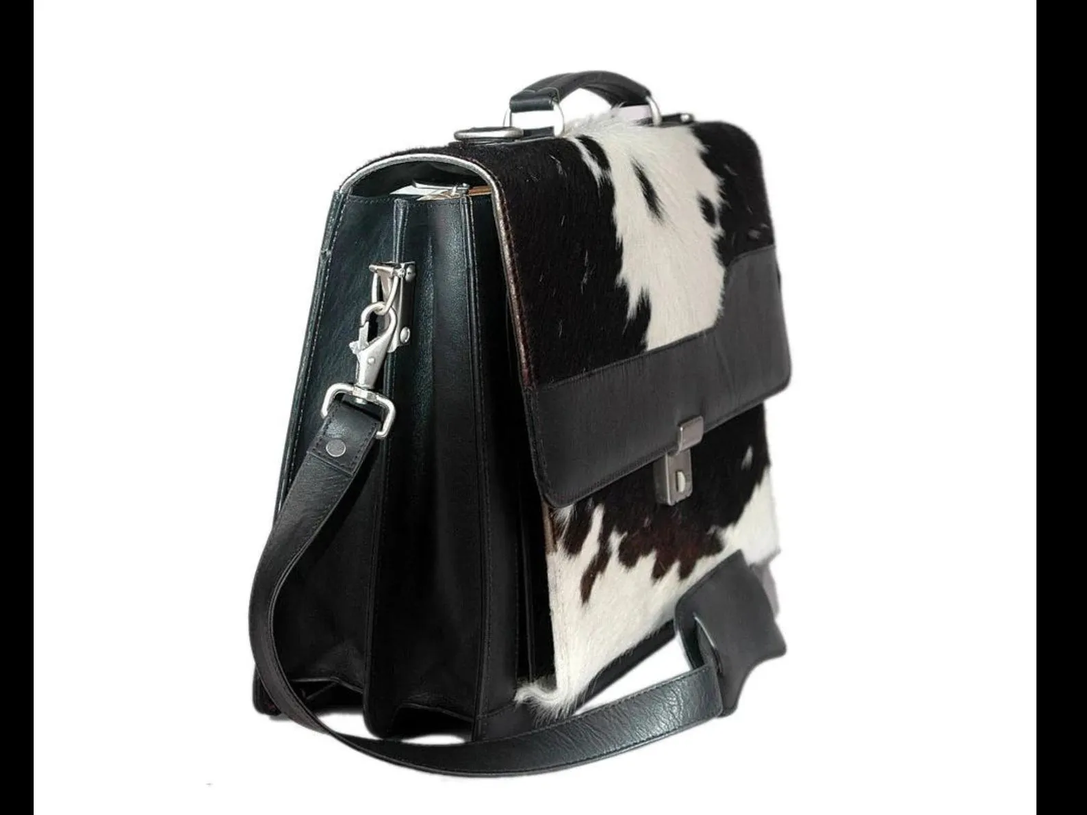 Cowhide Leather briefcase Bag