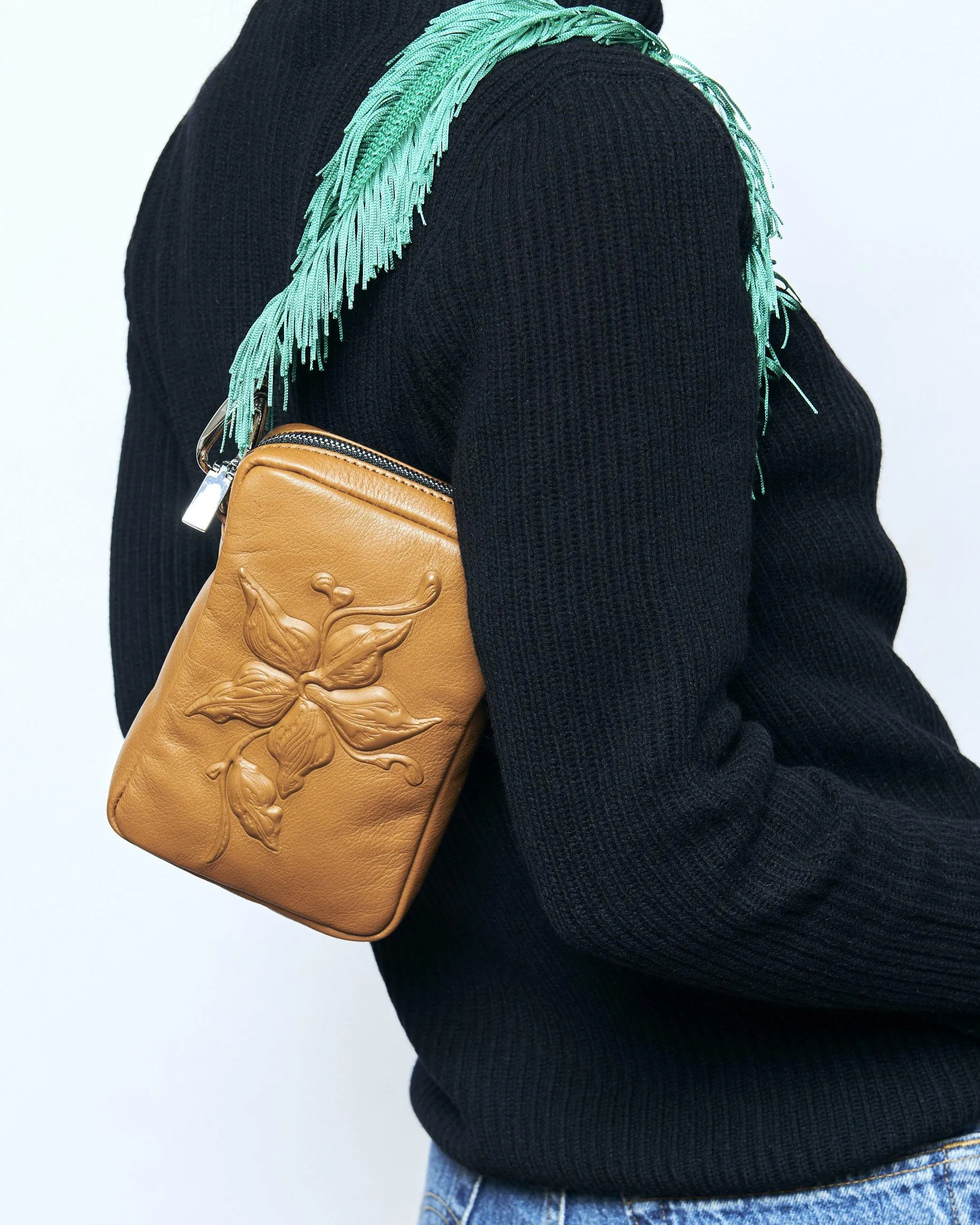 Crossbody Bag - Flower Chocolate