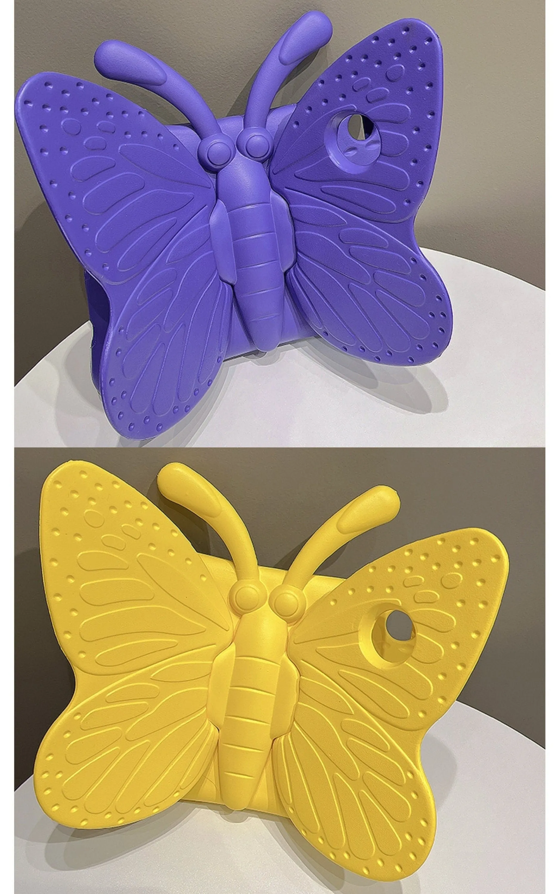 Cute Butterfly with Built in Foldable Wings Stand Design Protective Shockproof Case for iPad 2017 2018 2019 2020 2021 2022 Pro Air 1 2 3 4 5