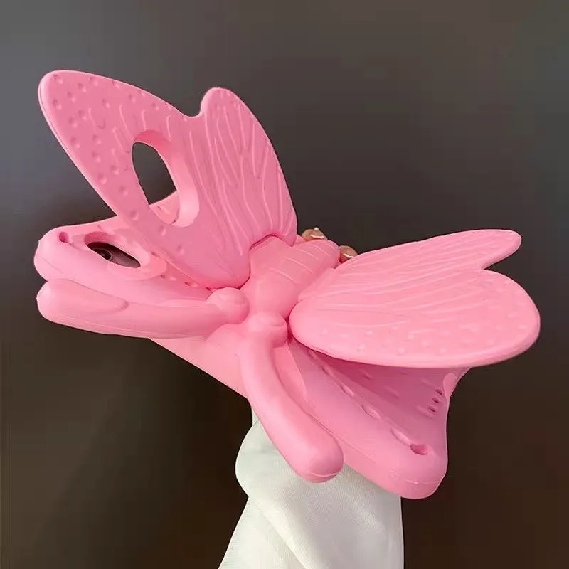 Cute Butterfly with Built in Foldable Wings Stand Design Protective Shockproof Case for iPad 2017 2018 2019 2020 2021 2022 Pro Air 1 2 3 4 5