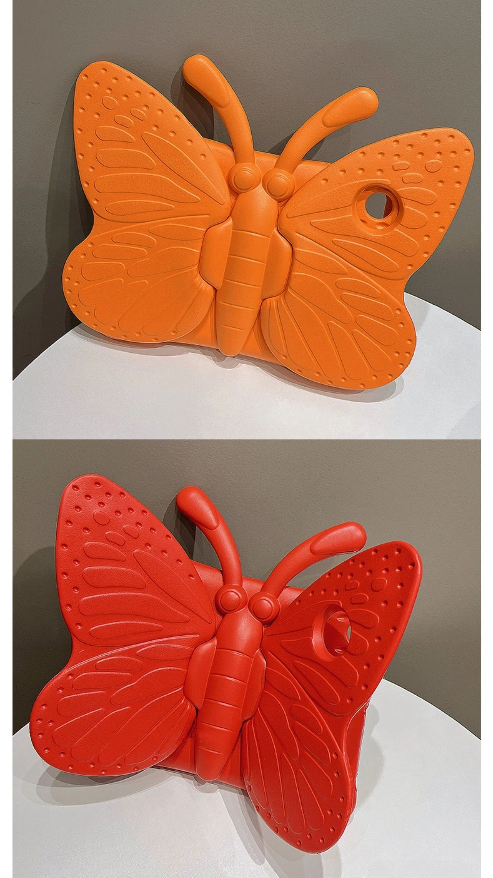 Cute Butterfly with Built in Foldable Wings Stand Design Protective Shockproof Case for iPad 2017 2018 2019 2020 2021 2022 Pro Air 1 2 3 4 5