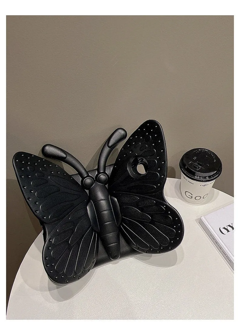 Cute Butterfly with Built in Foldable Wings Stand Design Protective Shockproof Case for iPad 2017 2018 2019 2020 2021 2022 Pro Air 1 2 3 4 5
