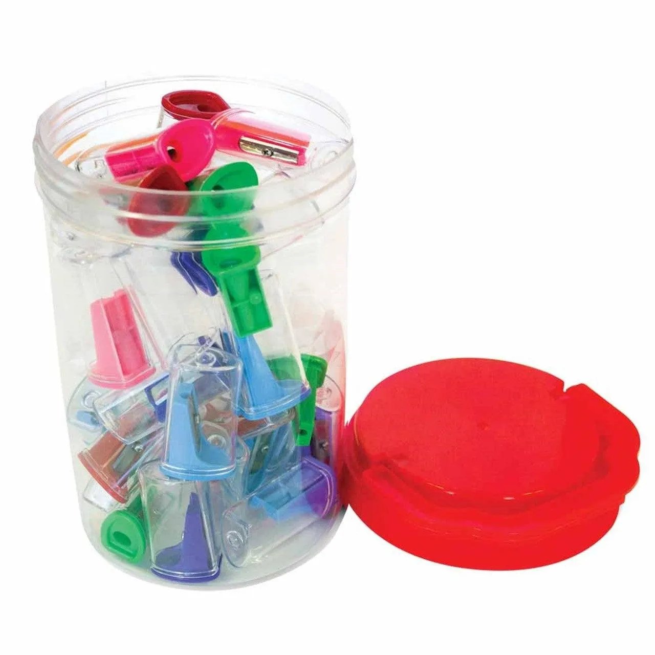Faber-Castell Single Hole Pencil Sharpener Pack 40 Assorted Colours Tub