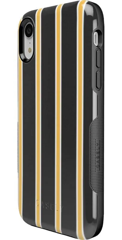 Fine Lines | Mustard Yellow Pinstripe iPhone Case