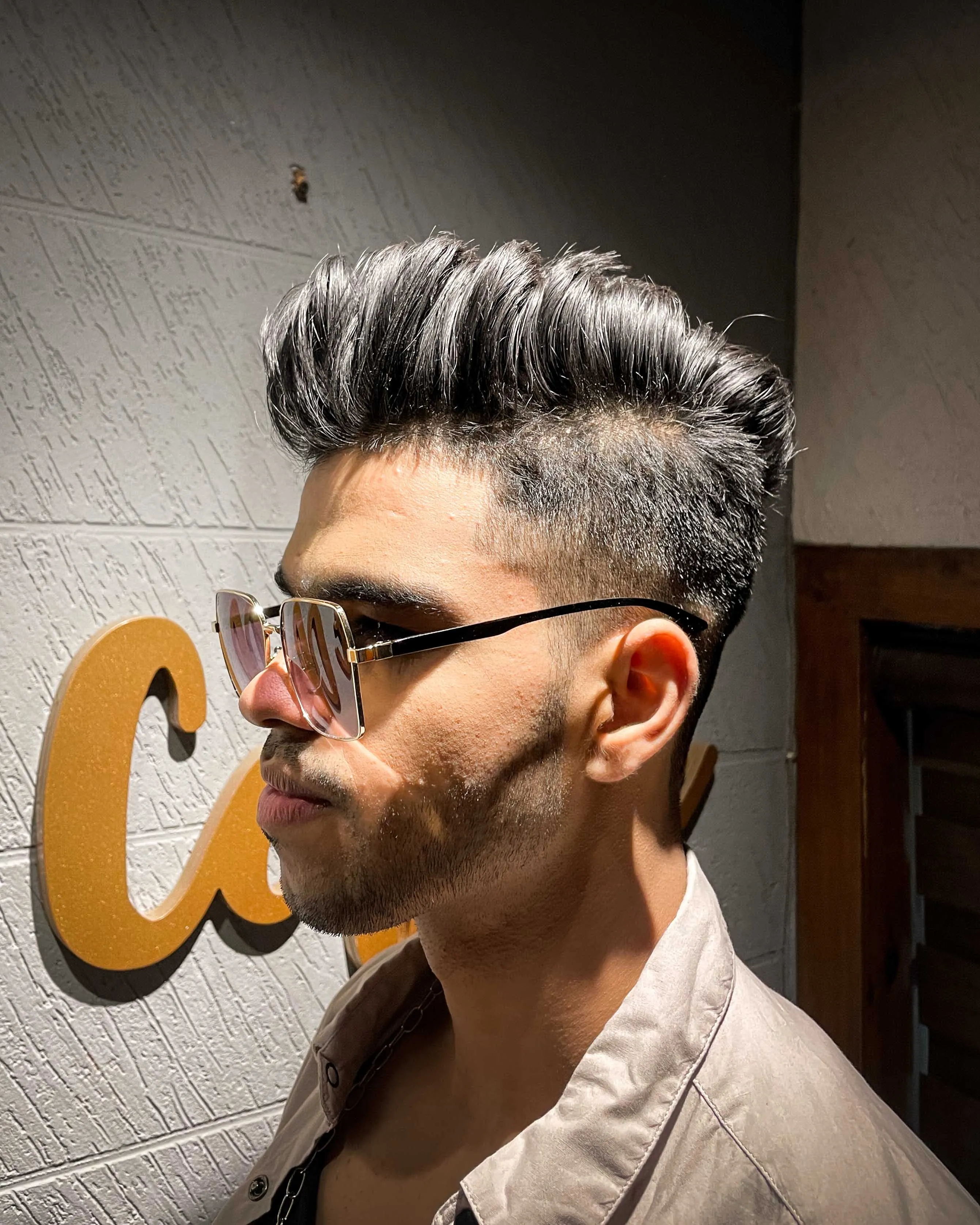 Frais metal square shades (Venom gold black)