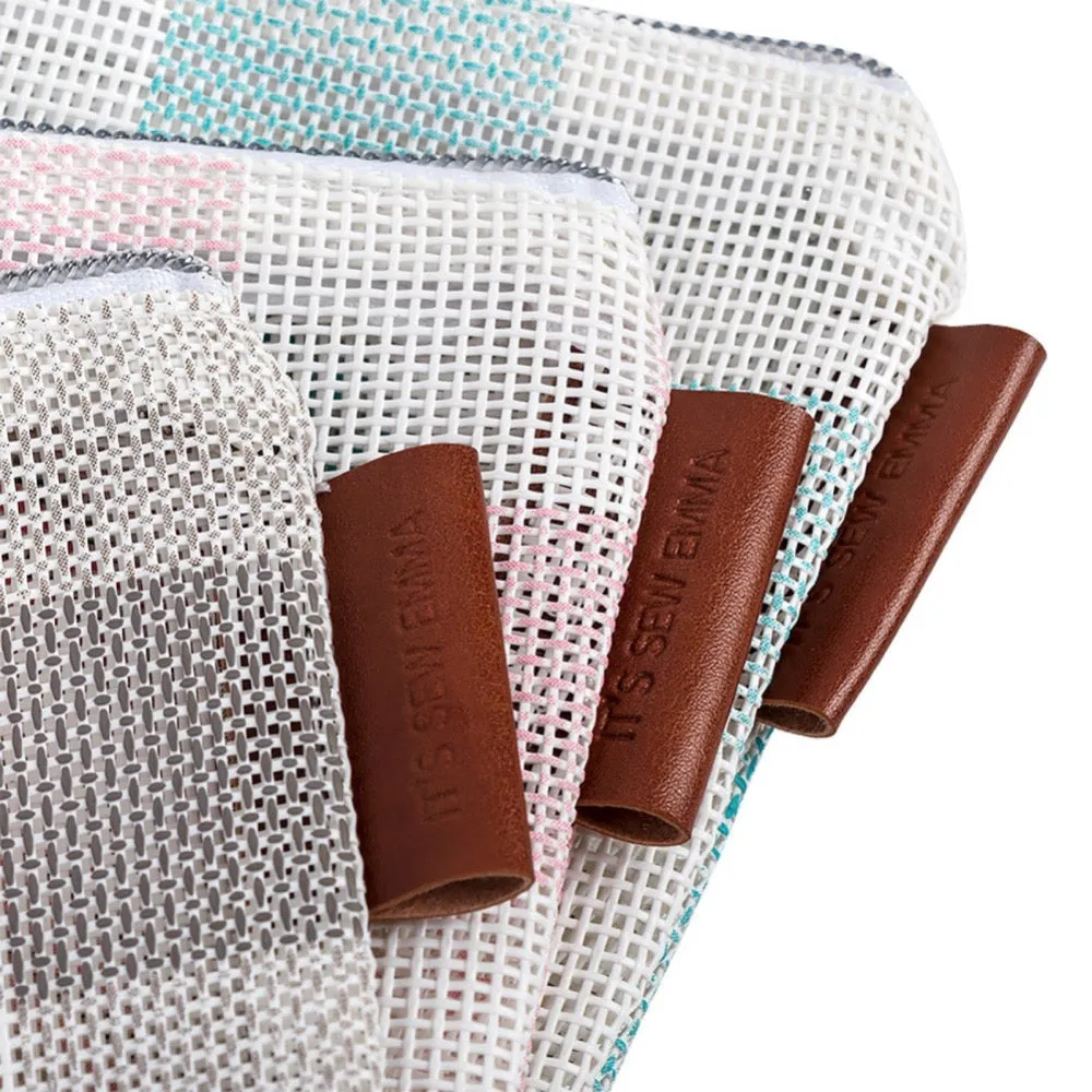 Gingham Mesh Project Bag Set