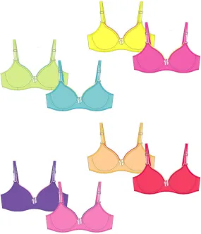 girl's padded bras by sweet & sassy - 2 packs Case of 48