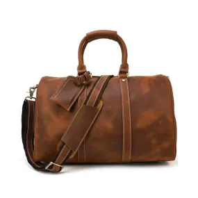 Handmade Genuine Leather Travel Weekender Bag