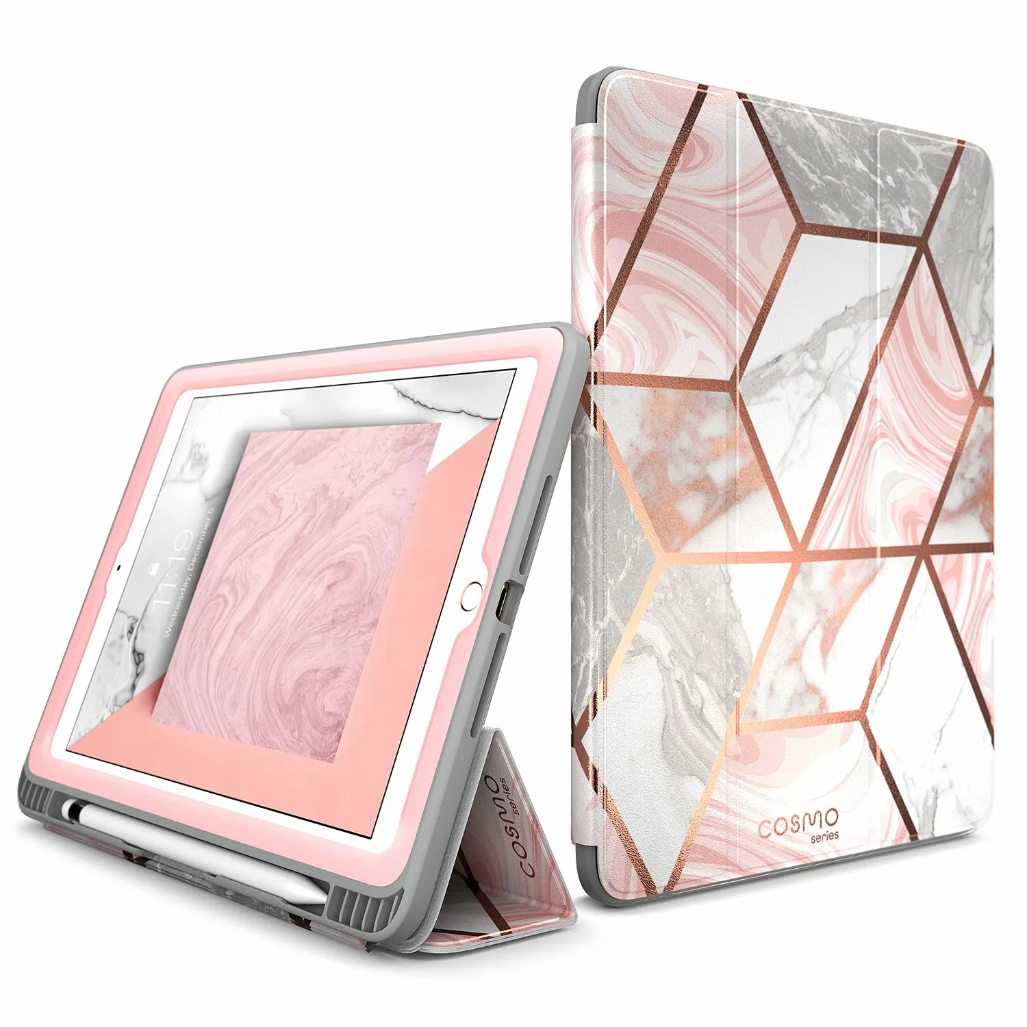 iPad 9.7 inch (2017 & 2018) Cosmo Case(open box)-Marble Pink
