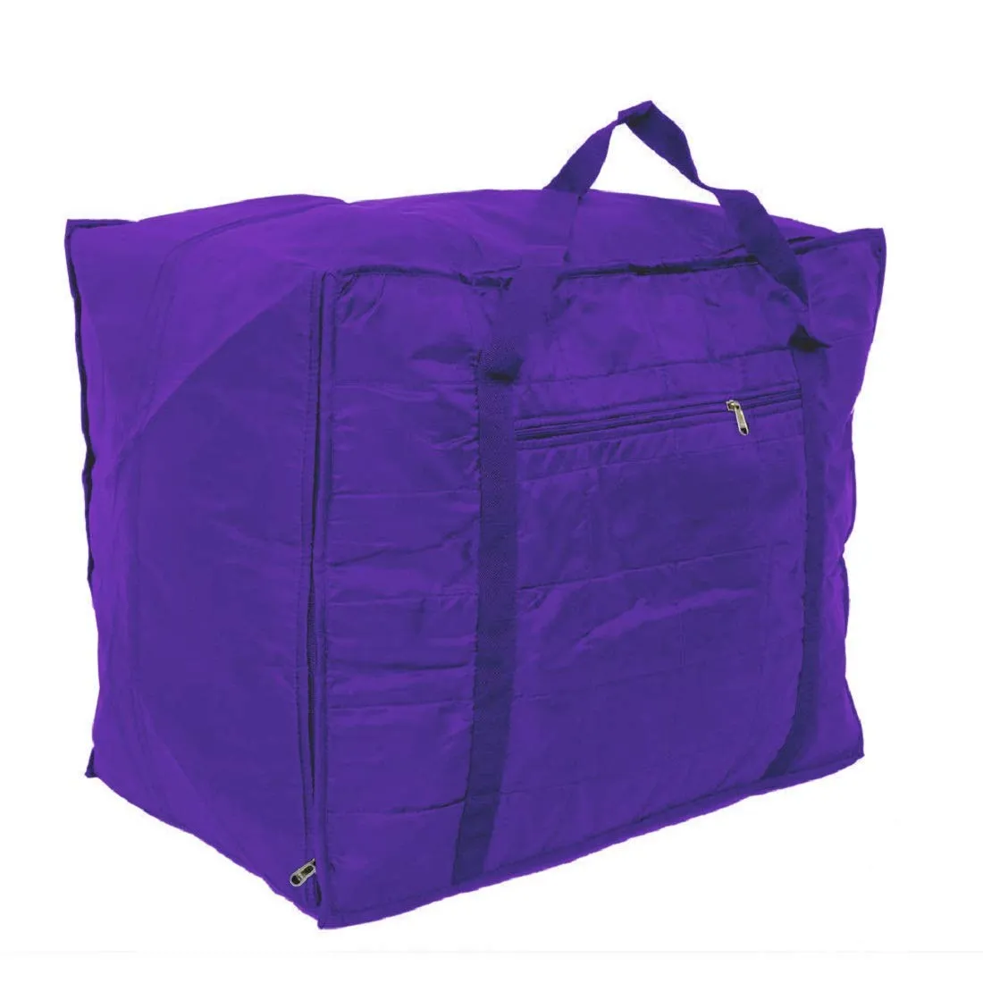 Kuber Industries Parachute Big Underbed Rectangular Moisture Proof Storage Bag with Zippered Closure and Handle (Royal Blue, CTKTC6327, Standard)