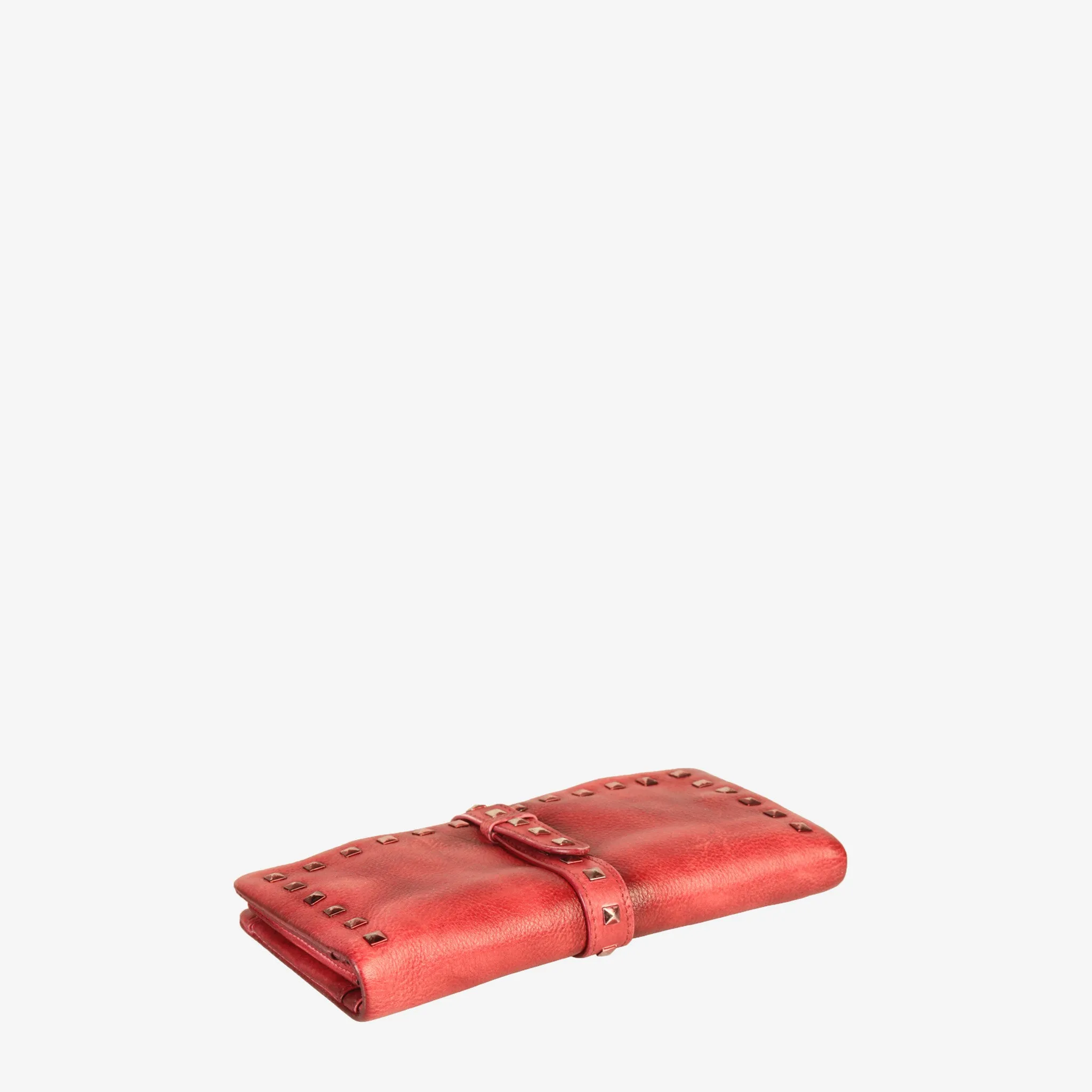 Leather Stylish Studded Card Holder Wallet