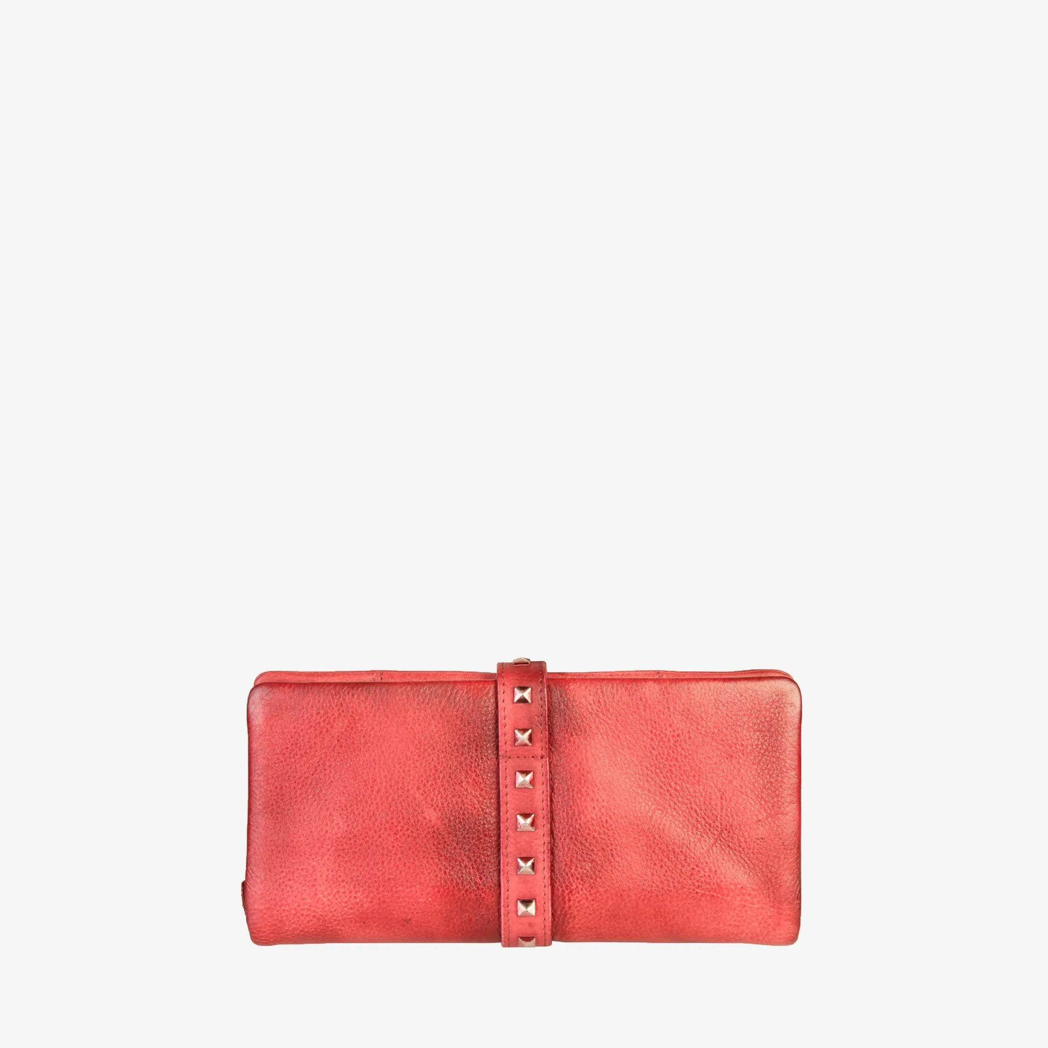 Leather Stylish Studded Card Holder Wallet