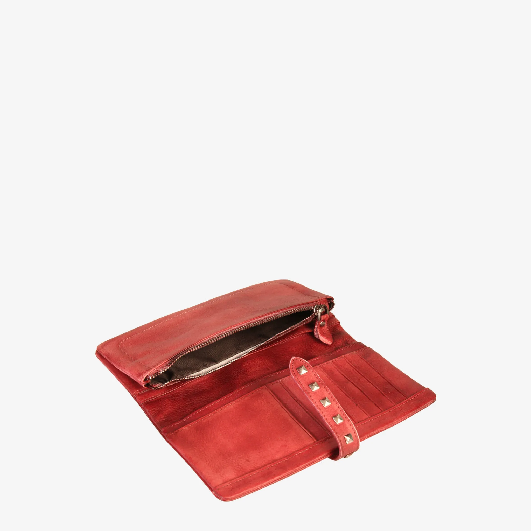 Leather Stylish Studded Card Holder Wallet