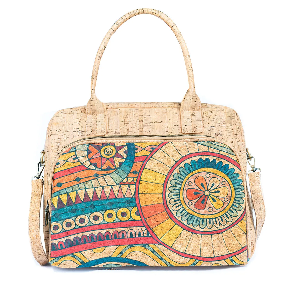 Mandala Print Cork Women's Briefcase BAGD-546
