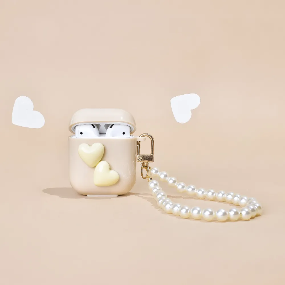 Nude Hearts Airpods Case