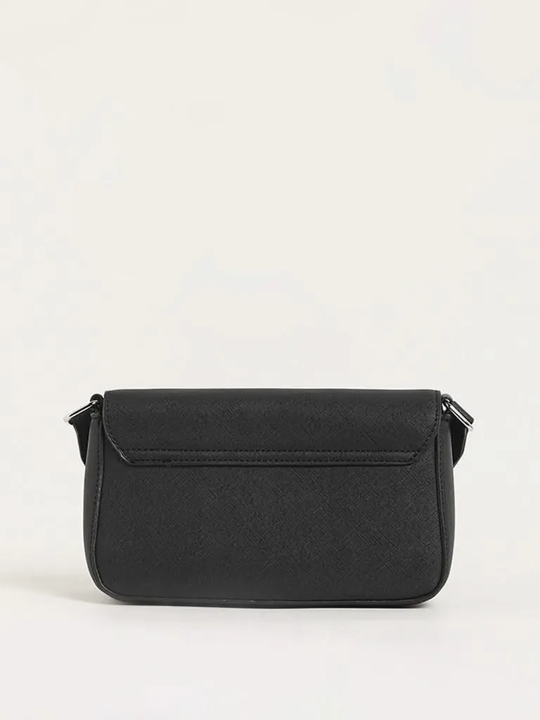 Nuon Black Sling Bag with Coin Pouch