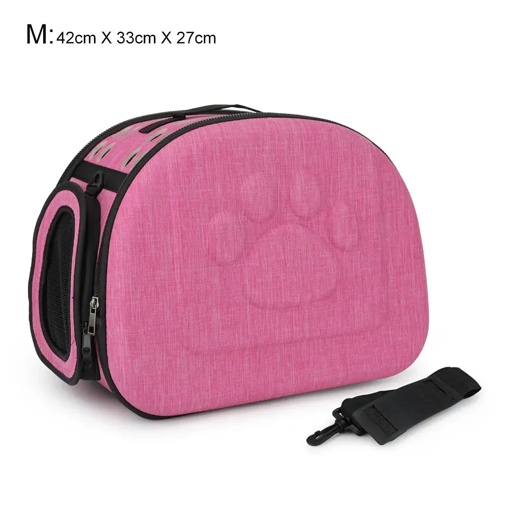 Rose purple gray handbag foldable and portable for dogs and cats Perfect for shoulder carries or driving