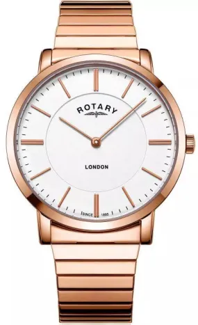 ROT Watch London Expander Rose Gold PVD Mens