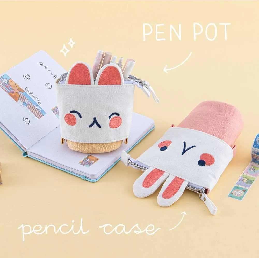 Tsuki ‘Four Seasons’ Embroidered Pop-Up Pencil Case ☾ @milkkoyo x NotebookTherapy