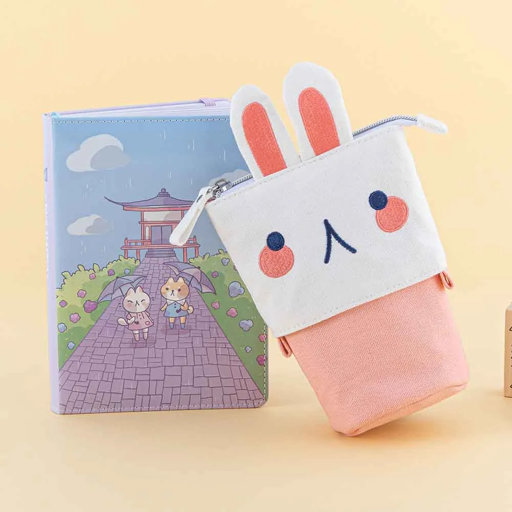 Tsuki ‘Four Seasons’ Embroidered Pop-Up Pencil Case ☾ @milkkoyo x NotebookTherapy