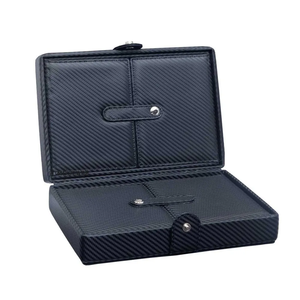 UNDERWOOD (LONDON) - 48-Unit Carbon Cufflinks Box | UN5224/CF