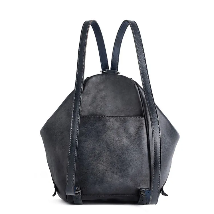 Vintage Womens Genuine Leather Rucksack Backpack Purse Handbags For Women