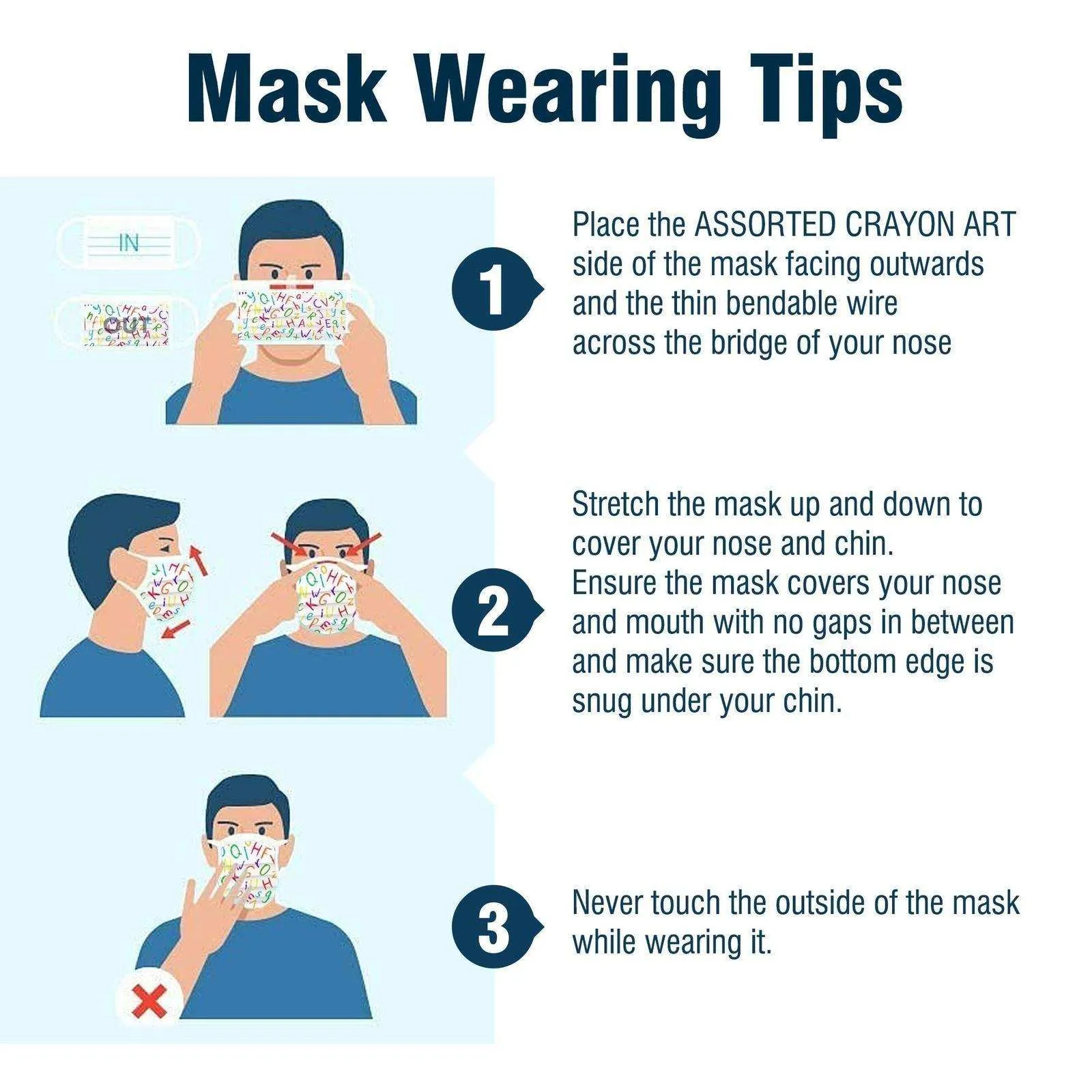 WeCare Kids Crayons Masks