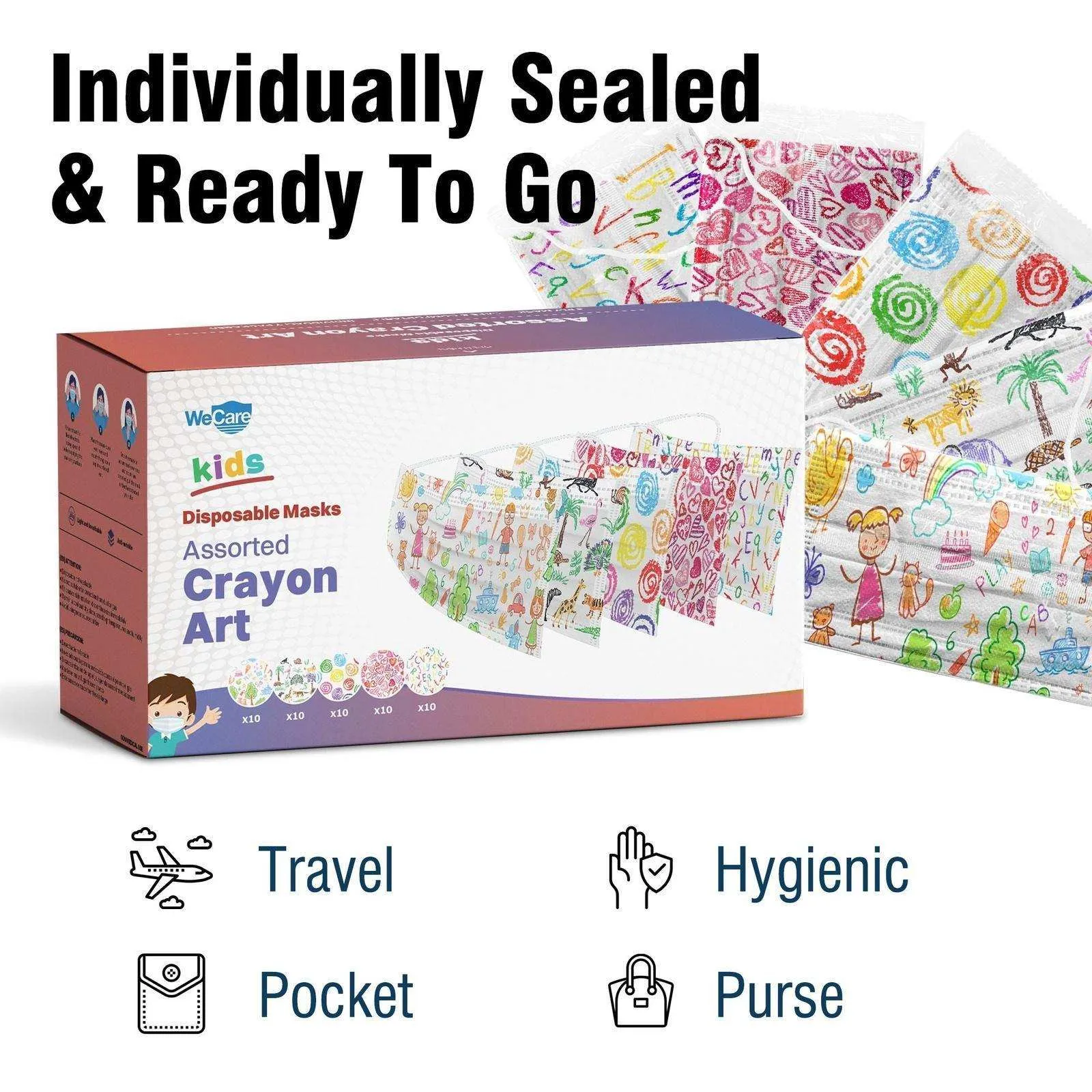 WeCare Kids Crayons Masks