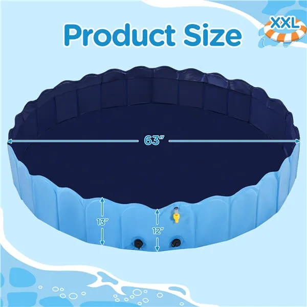 Yaheetech Foldable Dog Bath Pool